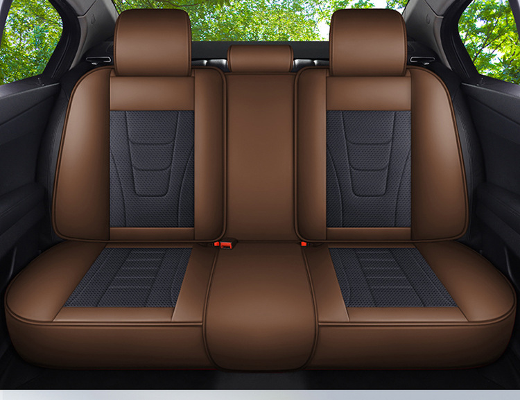 Cross-Border Four-Season Universal Car Seat Cushion Fully Surrounded Seat Cover Perforated Breathable Nappa Leather Seat Cover Summer Car Seat Cushion