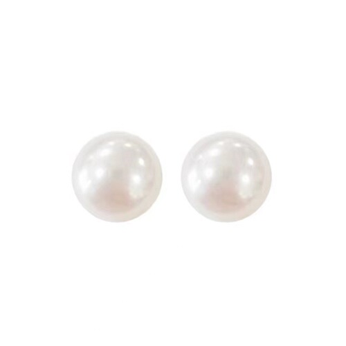 Korean generation ins blogger fever's same style pearl retro earrings French style simple temperament gentle ear clip for women without pierced ears