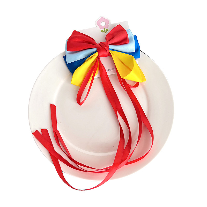 20g Weight Hair Clip Hair Accessories Type 1 Piece Quantity Holiday, Daily Occasion Bow Knot Pattern Girl'S Gender Sweet Style Girl'S Sweet Bow Knot Cloth Hair Clip 7