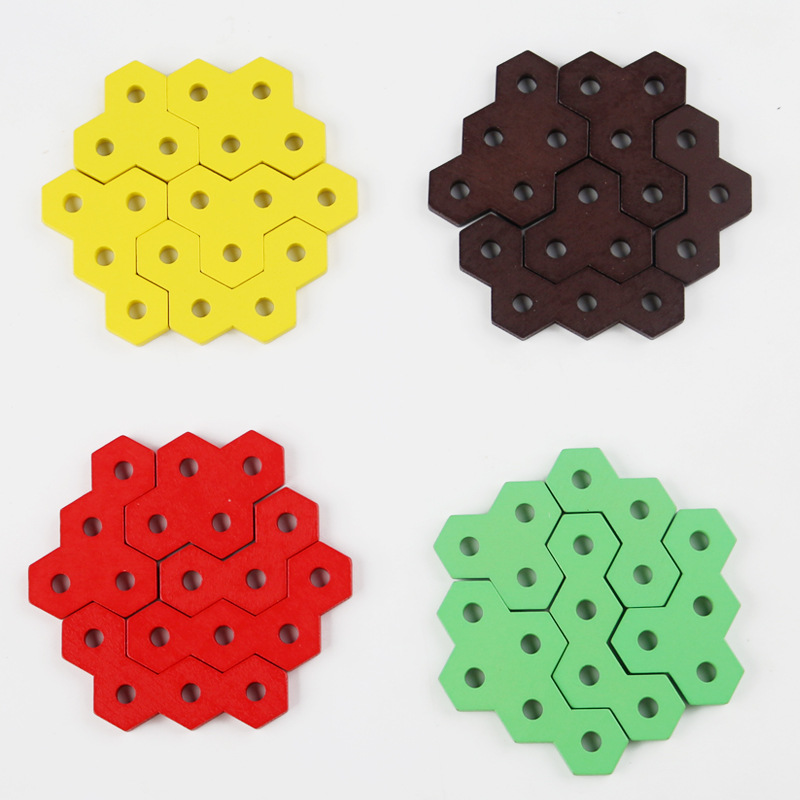 Interacción entre padres e hijos para niños Espacio de entrenamiento de pensamiento lógico Inteligencia Burger Puzzle Brain Bloques de construcción tridimensionales Puzzle Juguetes