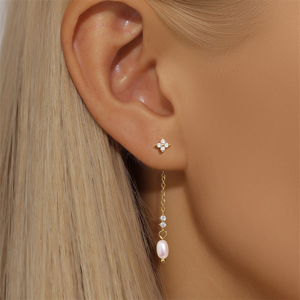 1g Weight 925 Sterling Silver Ear Needle Material Drop Earrings Classification 1 Pair Quantity Holiday, Daily Occasion 925 Sterling Silver Material Geometric Pattern All Seasons Season Women's Gender Plating Design Elegant, Simple Style Style 1 Pair 925 Sterling Silver 925 Sterling Silver Earrings Geometric Drop Earrings 6