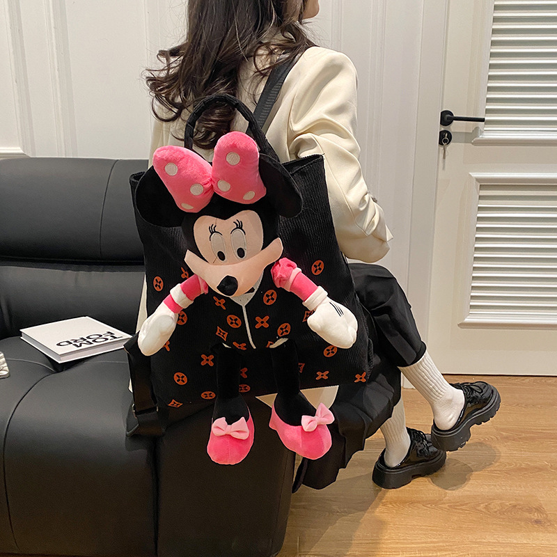 Trendy Mickey Backpack for Women 2025 New Cute Mickey Mouse Plush Backpack Quirky and Unique School Bag Trendy Mickey Backpack for Women 2025 New Cute Mickey Mouse Plush Backpack Quirky and Unique School Bag