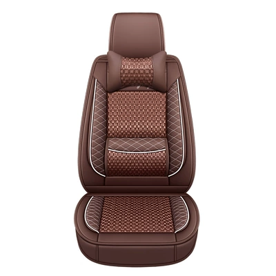 Universal seat cover Wuling Hongguang S, Rongguang V - factory-5-seater-ice-silk-brown-604015