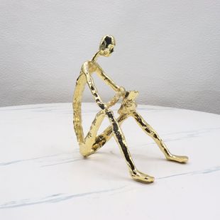Modern Simple Character Sculpture Ornaments Creative Reading Reading Soft Decorations Living Room Study Desktop Model Room