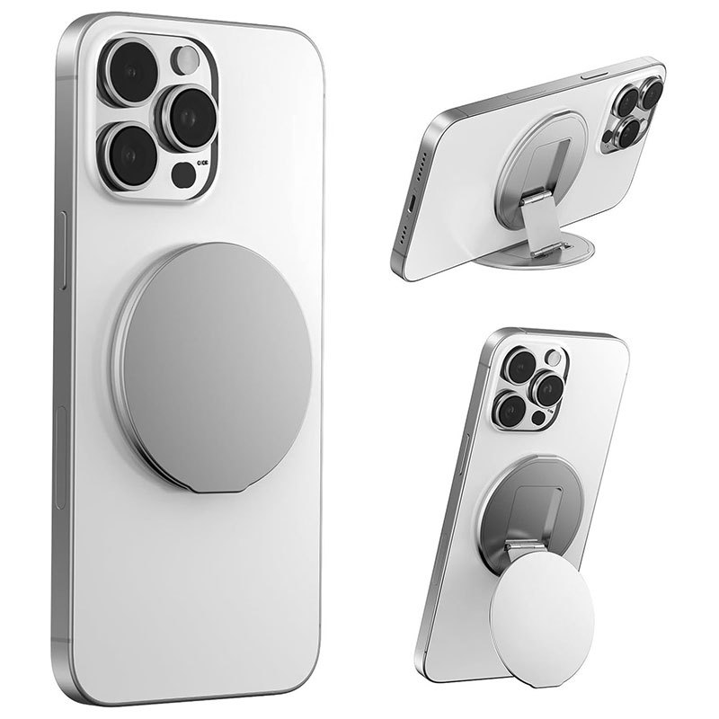 Aluminum Alloy Finger Ring Buckle 360-Degree Rotating Desktop Stand Suitable for Apple Magsafe Magnetic Mobile Phone Holder