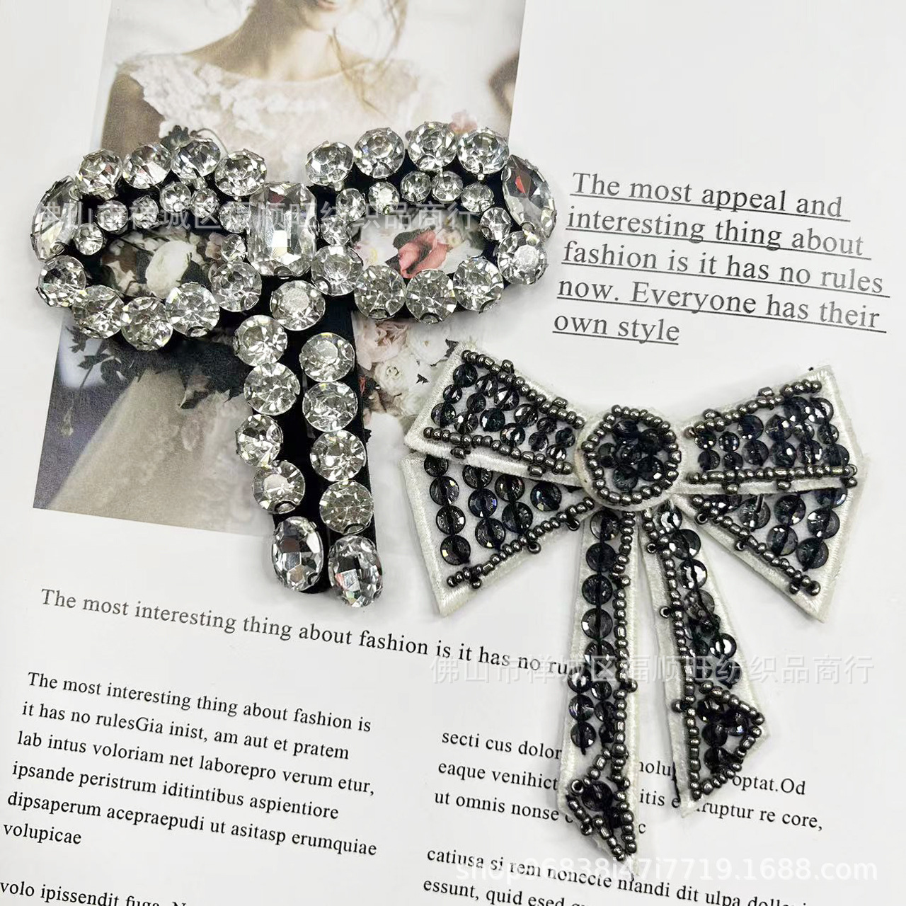 Beads handmade with bow from pearl, accessory, accessories