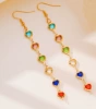 Love color-KC gold earrings--ear hook style