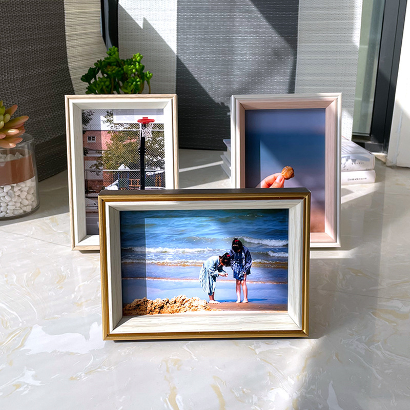 New simple creative photo frame table 5 6 7 8 10 12 inch A4 Studio gift wholesale picture frame LOGO