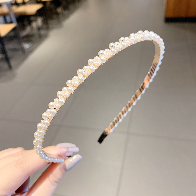 Retro francés de alto nivel sensación de perla fijación de cabello temperamento femenino de presión de cabello universal fijación de cabello no es fácil de caer tarjeta de cabello