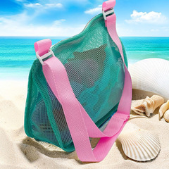 Outdoor Beach Shell Bag Sand Scooping Tools Collection Bag Toy Bag Mesh Beach Accessories Sand Bag Zipper