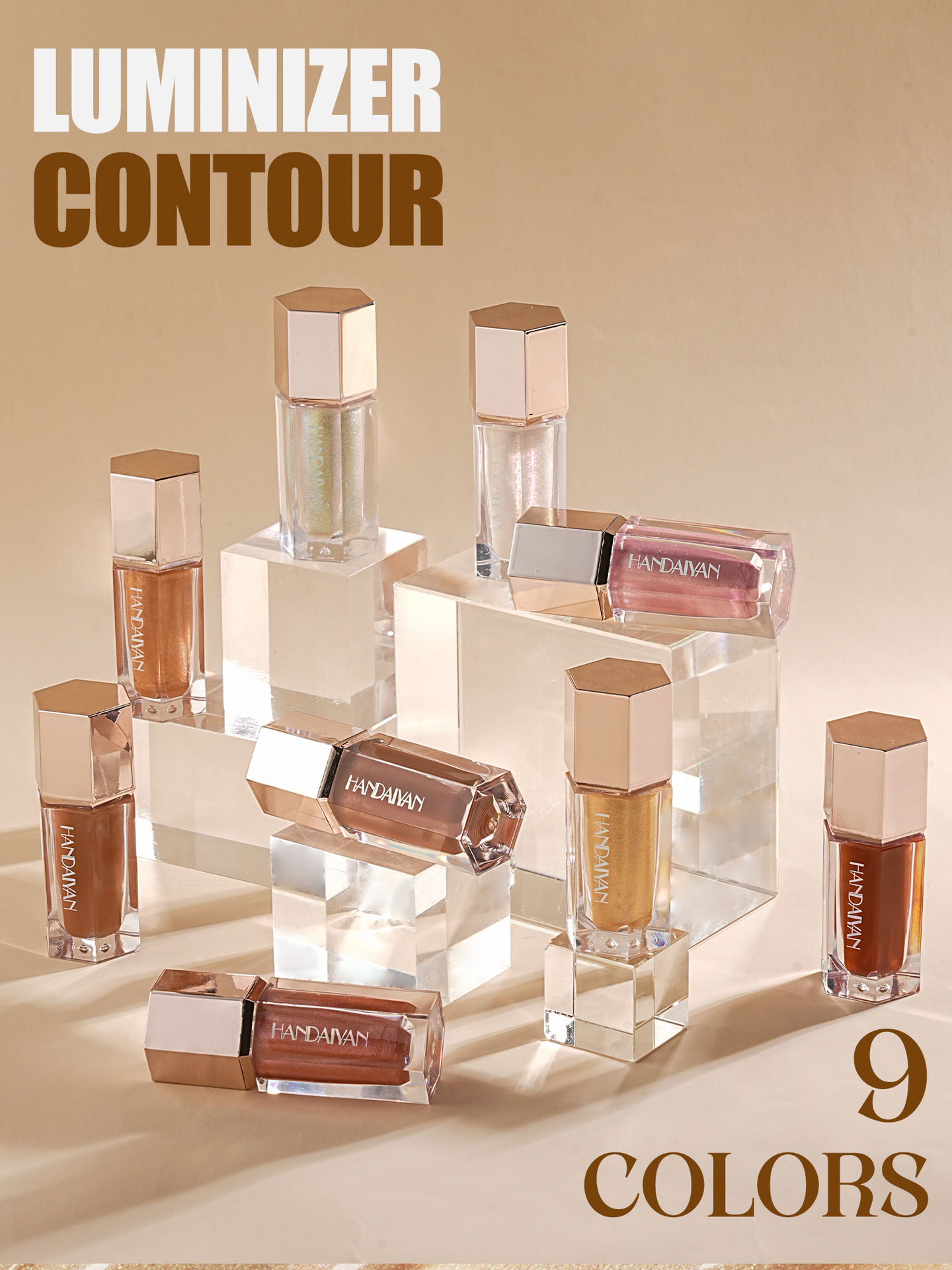 handaiyan Highlighter Contouring Liquid, Han Daiyan Facial Shadow Pearl Brightening Liquid, Cross-border Eyeshadow Liquid from Europe and America undefined