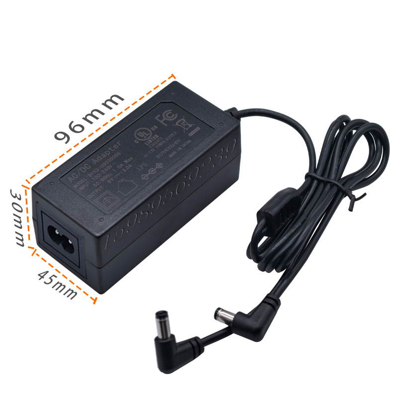 双出线一出二DC头线上分接两个头9V3A5V7A8A12V4A24V1A电源适配器