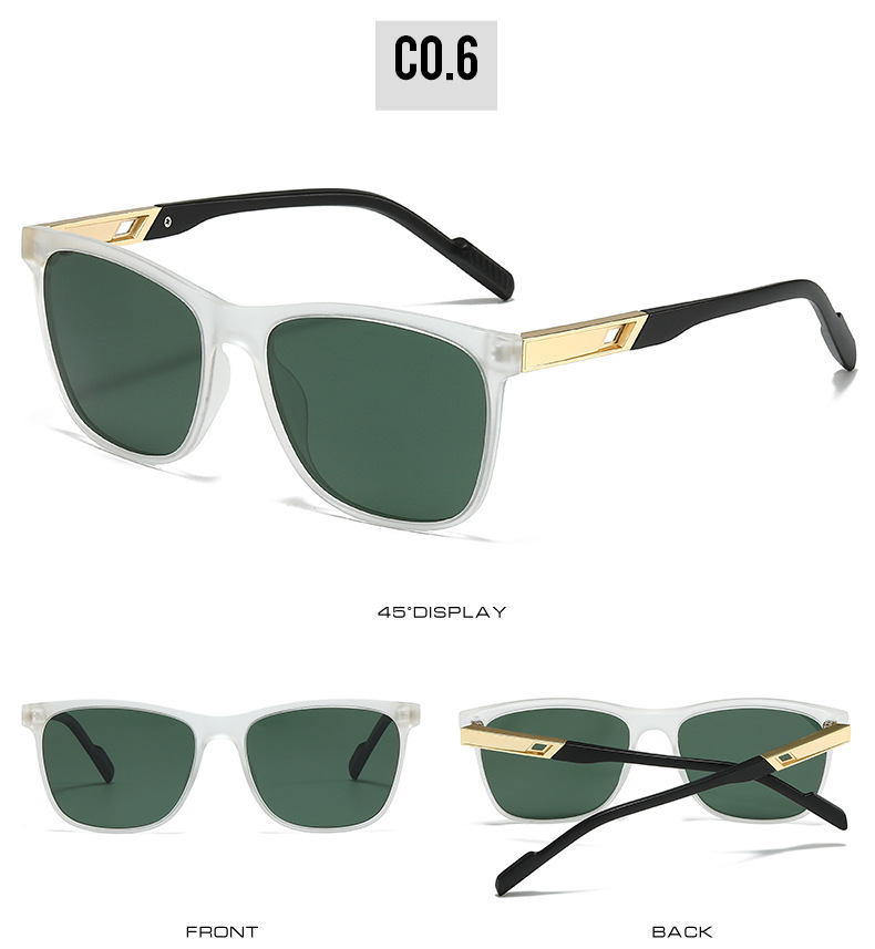 50g Weight Full Frame Glasses Structure Sunglasses Classification Tac, UV400 Protection Lens Material Square Glasses Style Holiday, Travel Occasion Solid Color Pattern All Seasons Season Unisex Gender Vintage Style, Simple Style Style Grey, Black Color Vintage Style Simple Style Solid Color Tac UV400 Protection Square Full Frame Women's Sunglasses 13