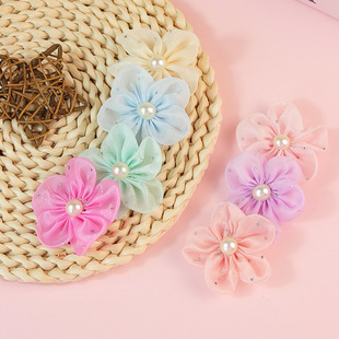 Manufacturer Wholesale 5*5 Korean Style Rivet Flower Accessories Clothing Accessories Jewelry Shoes Socks Hats Bags Hairpins Hair Ties Accessories