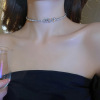 Brand sophisticated fashionable advanced choker with letters, European style, light luxury style