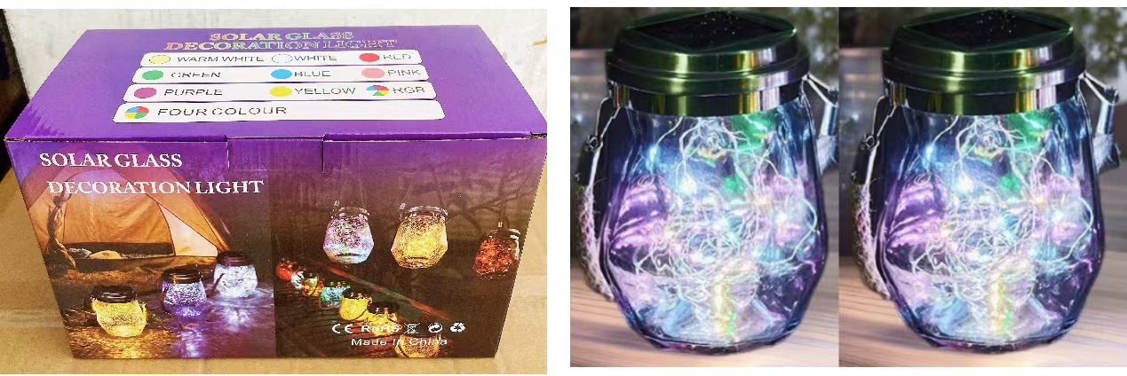 가장자리가 광택이 나는 30구슬 4색 광채 상자, 2팩