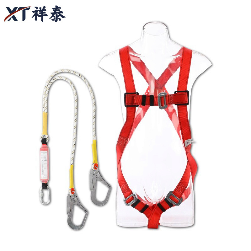 五点式安全带 高空作业防坠落保险带 欧式全身缓冲双钩安全带