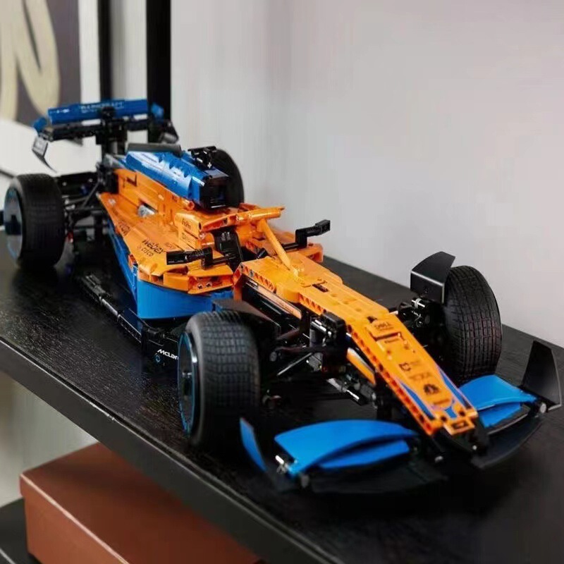 Compatible with Lego Building Blocks Toys, Cross-Border Mclaren F1 Formula Racing Car Assembly Building Block Toys, Boys' Gifts