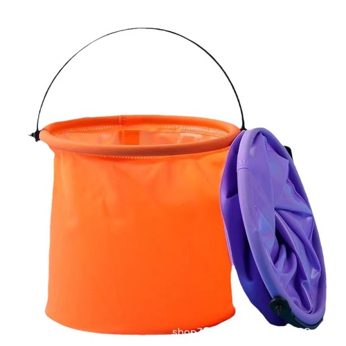 Folding bucket for playing in the water, art painting, portable pen washing bucket without compartment, gouache watercolor pigment pen washing bucket and color mixing bucket