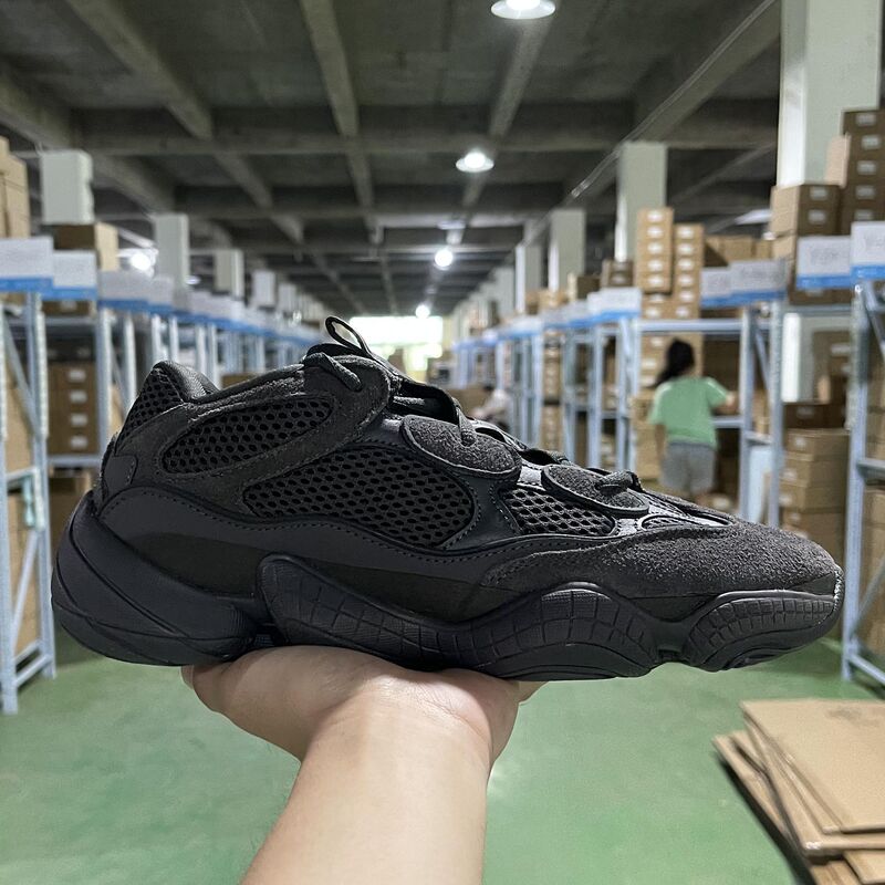Jokozan Coconut Qkzyeezy500 Sea Salt Retro Couple Carbon Black Casual Shoes for Men, Height Increasing and Comfortable from Putian