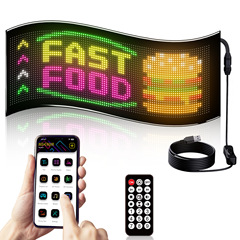 3296LED ステッカースクリーンドアヘッドウィンドウ広告フレキシブルソフトスクリーンスマートカーステッカー複列文字屋外防水クロスボーダー