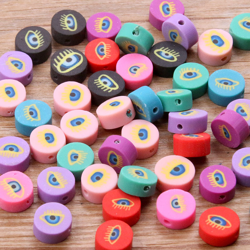 27 color mezclado suave cerámica Punch pieza animal fruta amor perlas DIY niños collar pulsera