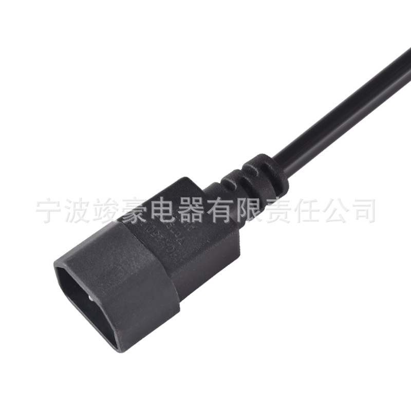 厂家供应美规C14/C13一拖二插头电源线 美标连接器一分二电源线