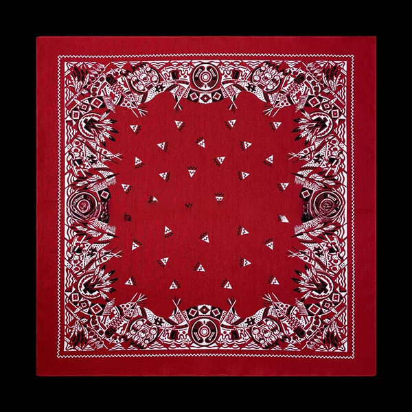 70*70cm Large Cotton Paisley Headscarf Mask Versatile Printed Headscarf for Cycling and Outdoor Activities