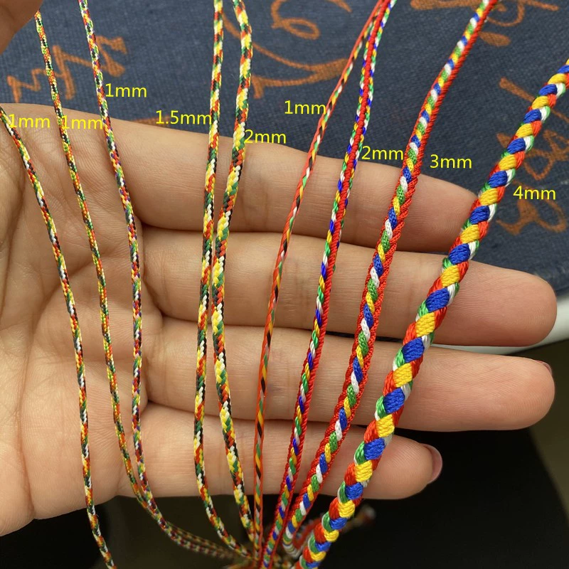 Драконий лодочный фестиваль Дети цветная линия ручной шнурок Diamond Rope пятицветный плюс золото DIY аксессуары бутик линия ручной шнур AB большой ось