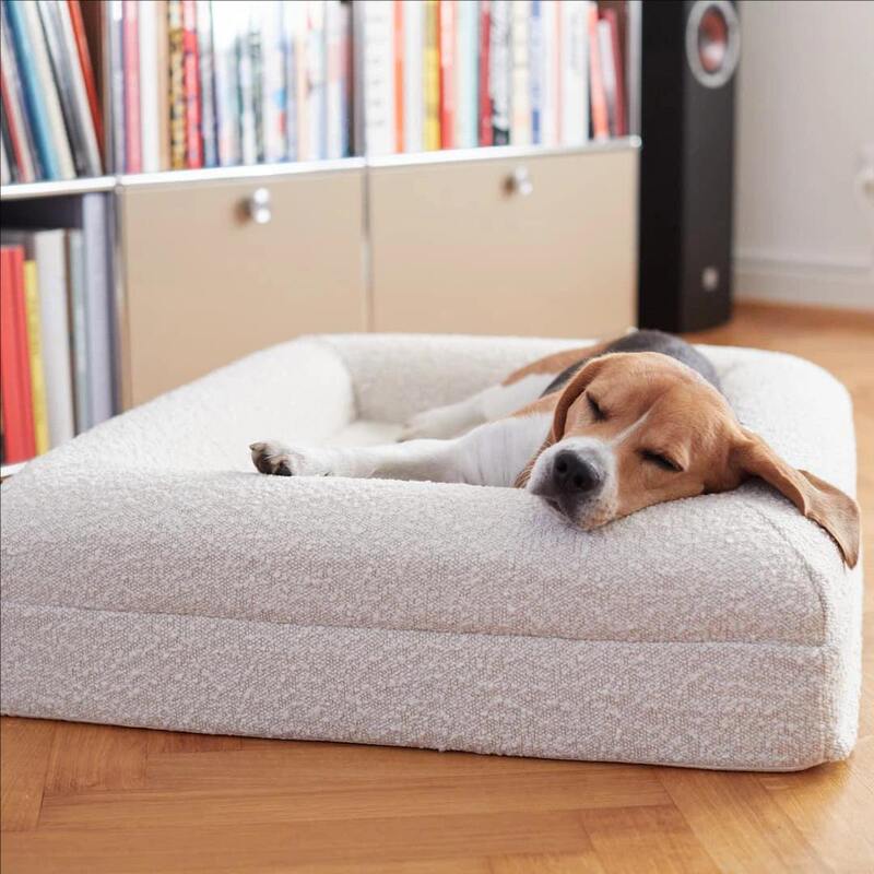 Cross-border coil velvet rectangular dog pad detachable orthopedic dog bed sponge cat nest four-sided armrest pet sofa