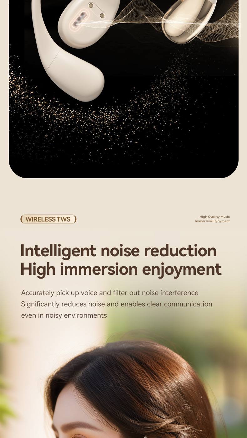 Écouteurs bluetooth avec longue autonomie et réduction de bruit_voghion.com