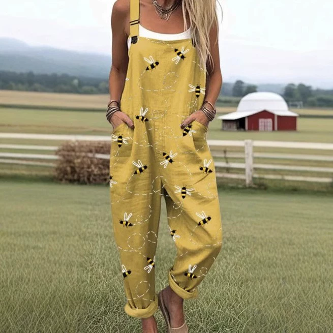 2025 новая женская одежда для трансграничных продаж Amazon, европейские и американские летние цифровые 3D-печатные подтяжки на пуговицах, повседневные брюки, подтяжки