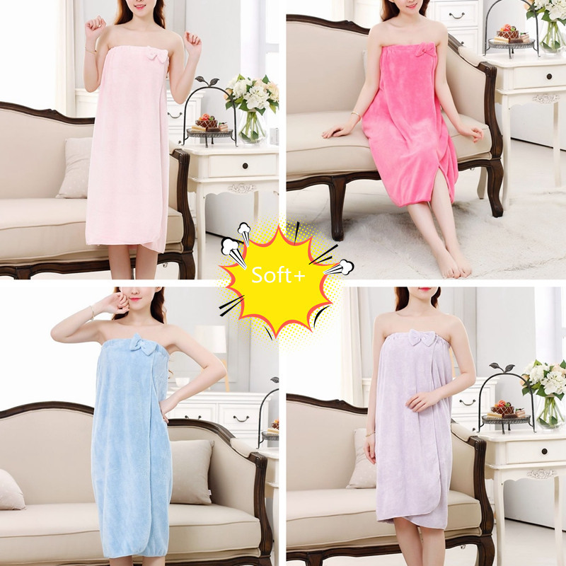 Women's bath skirt, pure cotton tube top, bath towel, wearable breast wrap nightgown, steaming suit, sauna large bathrobe, women's bathrobe, beauty salon