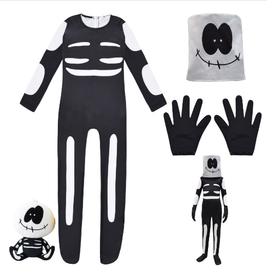 Halloween personalizado cosplay esqueleto esqueleto humano cos trajes disfraz europeo y americano fantasía ropa de mujer