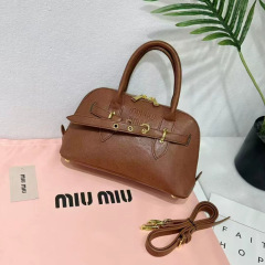 miu爆款贝壳包小号复古手拎包单肩斜挎女包包半圆包大容量通勤包