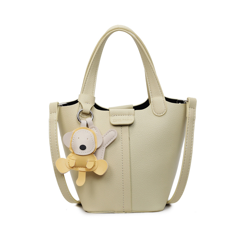 2025 nuevo bolso de nicho bolso de cubo con patrón de lichi bolso de canasta de verduras de alta calidad bolso de hombro bolso de mensajero de moda