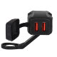40W Motorcycle Charger Fast Charging Dual U Charger Motorcycle Charger USB Interface Waterproof Fast Charging for Mobile Phone