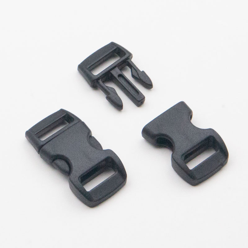 Botón de plástico en stock, bolsas negras, bolsas de cintura, botón de ajuste multifuncional, accesorios de botón de fijación Pom