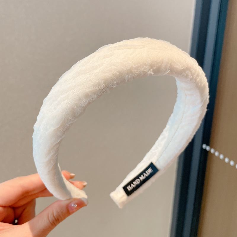 高级感咖色海绵发箍女高颅顶头箍发窟年新款头捆外出百搭发卡|undefined