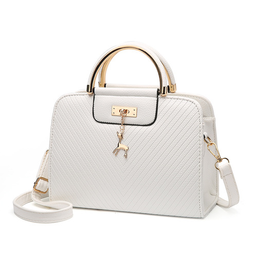 New  Fashion Embossed Handbag, Korean Style Simple Deer Bride Bag, Single Shoulder Crossbody Bag, Dropshipping