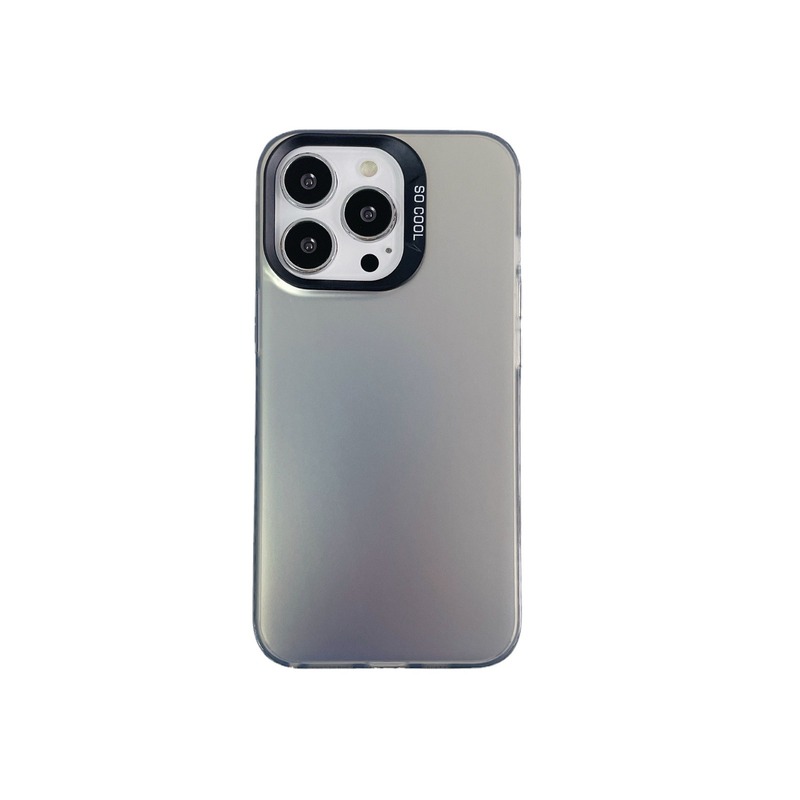 IPhone15IMDカラー銀ハード保護カバー純色高級iPhone13リンゴXRシンプル携帯ケースを適用|undefined