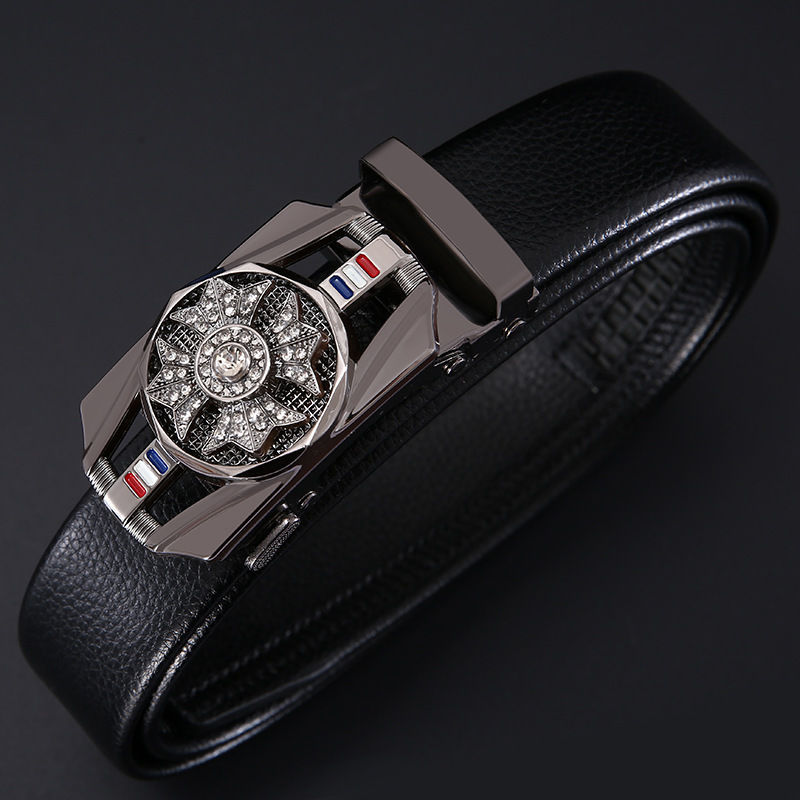 Cinturón de diamantes para ejecutar cinturón de moda masculino cinturón de moda masculino sensación de alta calidad simple cinturón automático al por mayor