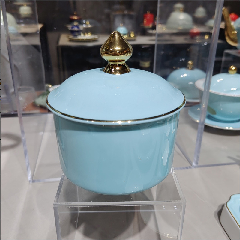 ホテルクラブ用骨磁食器金縁釉中彩トレイ羽根椀骨皿箸カップスプーンテーブルセット|undefined