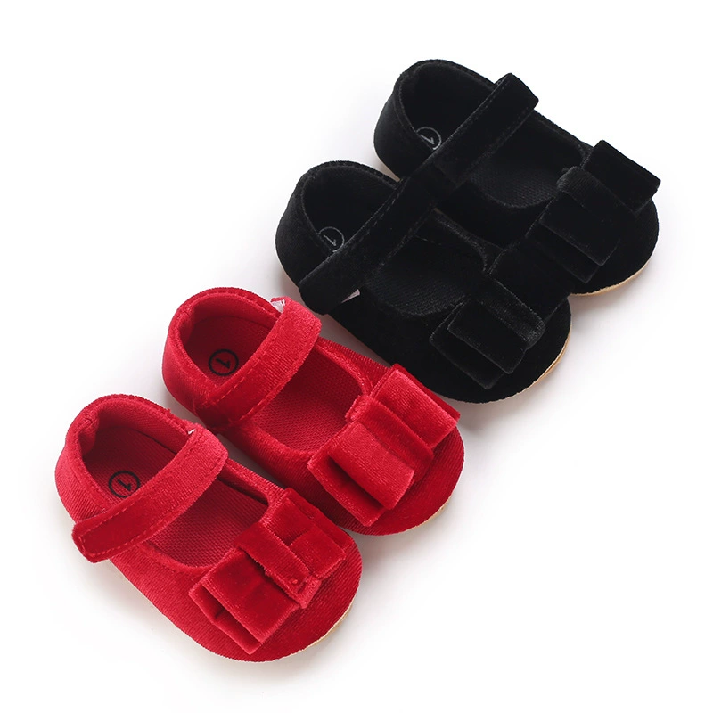 Новая удобная износостойкая нескользящая подошва Li Haisheng, бархатная женская обувь на плоской подошве без кружева и банта, подходит для 0-1S