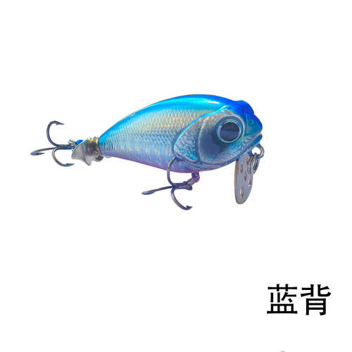 Rock Fat Man Fishing Bait 9.4g 55mm tongue tail stainless steel piece Lua bait bionic hard bait long-range fake