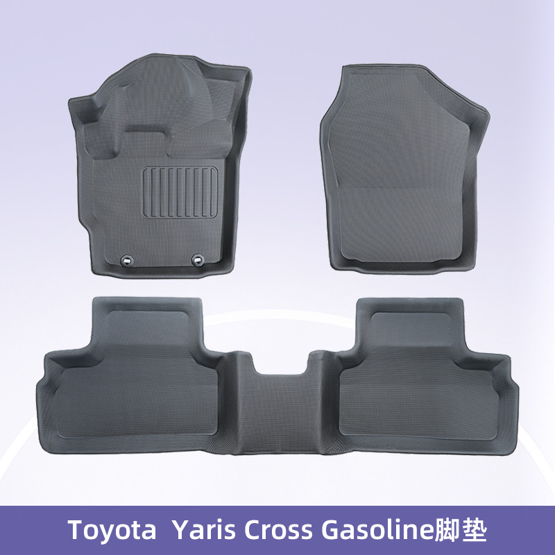 Aplicable a TOYOTA Yaris cruzado combustible 3D todo el tiempo material XPE almohadilla para los pies almohadilla del maletero