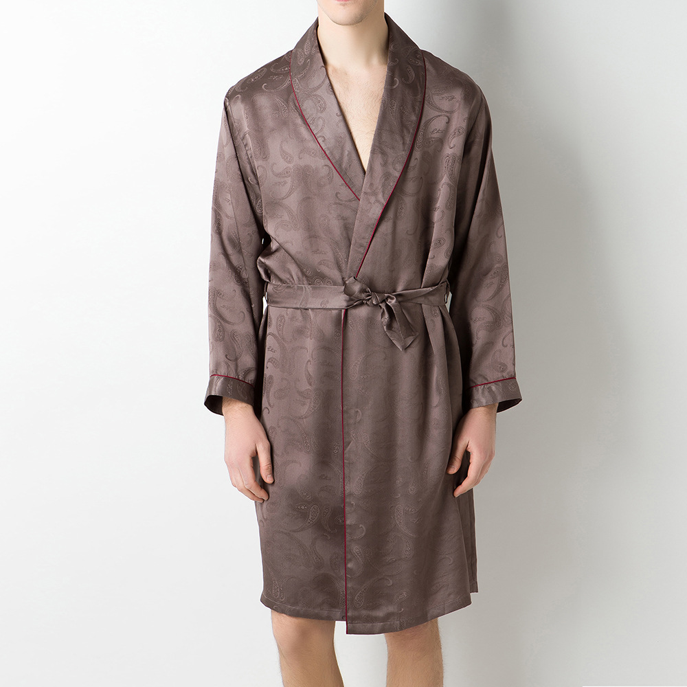 Silk bathrobe