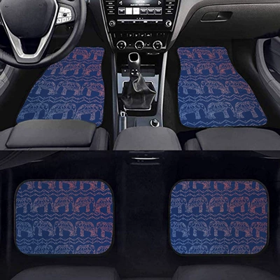 Car Floor Mats Four-Piece – Universal Foot Pad - 1-143-suit-46-3344cm-two-piece-set
