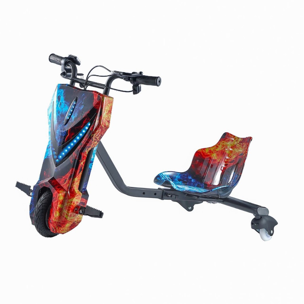 Selección estricta de triciclos eléctricos a la deriva para adultos V retráctil larga duración go-kart balanceo coche de batería