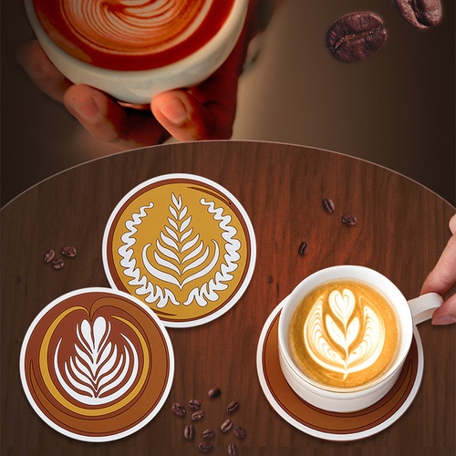 Cross-border ins insulation mat dining table anti-scalding mat flower coaster pvc western food mat casserole mat draining tableware bowl mat